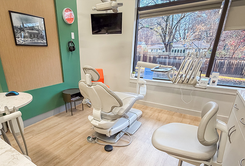 Dr. Chaney speaking with a patient